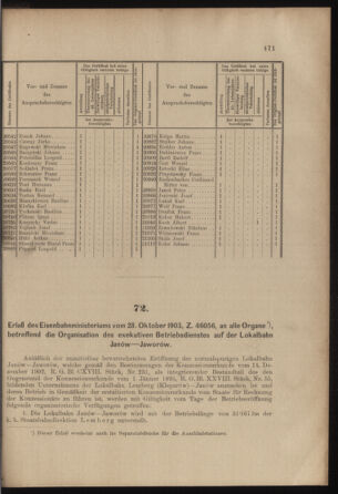 Verordnungs- und Anzeige-Blatt der k.k. General-Direction der österr. Staatsbahnen 19031031 Seite: 3