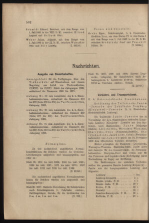 Verordnungs- und Anzeige-Blatt der k.k. General-Direction der österr. Staatsbahnen 19031128 Seite: 2