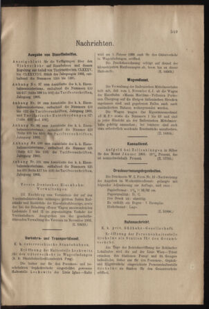 Verordnungs- und Anzeige-Blatt der k.k. General-Direction der österr. Staatsbahnen 19031230 Seite: 7