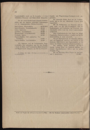 Verordnungs- und Anzeige-Blatt der k.k. General-Direction der österr. Staatsbahnen 19040109 Seite: 10