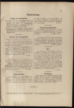 Verordnungs- und Anzeige-Blatt der k.k. General-Direction der österr. Staatsbahnen 19040213 Seite: 11