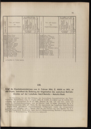 Verordnungs- und Anzeige-Blatt der k.k. General-Direction der österr. Staatsbahnen 19040220 Seite: 3