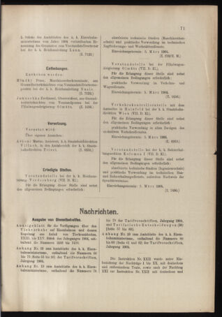 Verordnungs- und Anzeige-Blatt der k.k. General-Direction der österr. Staatsbahnen 19040227 Seite: 3