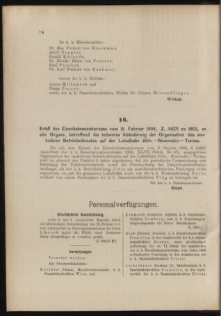 Verordnungs- und Anzeige-Blatt der k.k. General-Direction der österr. Staatsbahnen 19040305 Seite: 2