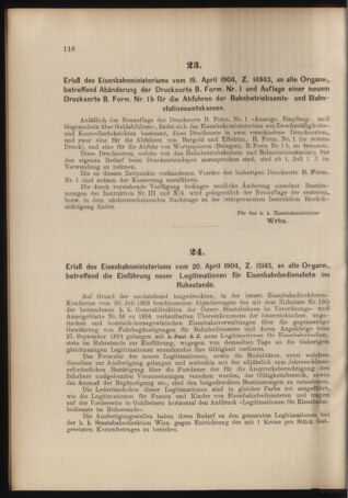 Verordnungs- und Anzeige-Blatt der k.k. General-Direction der österr. Staatsbahnen 19040423 Seite: 2