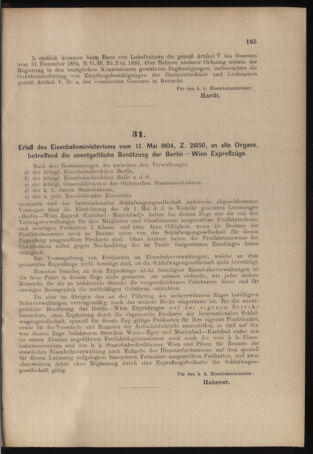 Verordnungs- und Anzeige-Blatt der k.k. General-Direction der österr. Staatsbahnen 19040521 Seite: 3