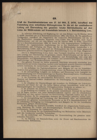 Verordnungs- und Anzeige-Blatt der k.k. General-Direction der österr. Staatsbahnen 19040806 Seite: 4