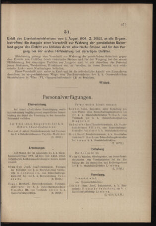 Verordnungs- und Anzeige-Blatt der k.k. General-Direction der österr. Staatsbahnen 19040813 Seite: 3