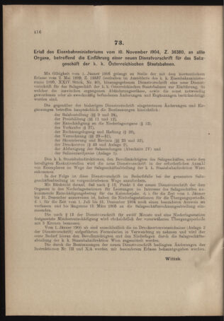 Verordnungs- und Anzeige-Blatt der k.k. General-Direction der österr. Staatsbahnen 19041119 Seite: 2