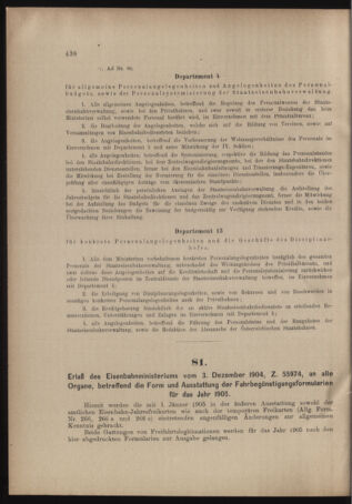 Verordnungs- und Anzeige-Blatt der k.k. General-Direction der österr. Staatsbahnen 19041210 Seite: 2