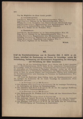 Verordnungs- und Anzeige-Blatt der k.k. General-Direction der österr. Staatsbahnen 19041231 Seite: 2