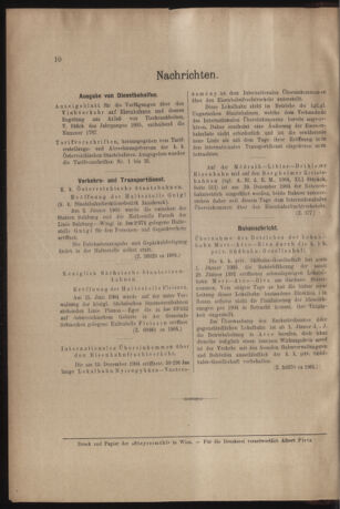 Verordnungs- und Anzeige-Blatt der k.k. General-Direction der österr. Staatsbahnen 19050119 Seite: 2