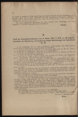 Verordnungs- und Anzeige-Blatt der k.k. General-Direction der österr. Staatsbahnen 19050128 Seite: 2