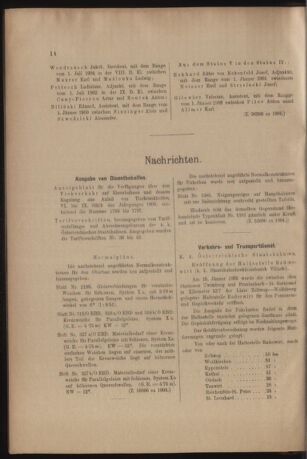 Verordnungs- und Anzeige-Blatt der k.k. General-Direction der österr. Staatsbahnen 19050128 Seite: 4