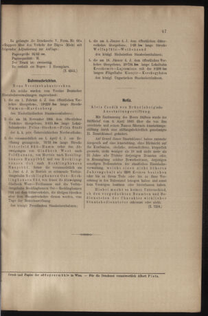 Verordnungs- und Anzeige-Blatt der k.k. General-Direction der österr. Staatsbahnen 19050225 Seite: 11