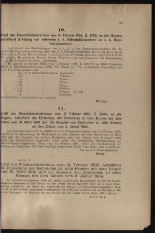 Verordnungs- und Anzeige-Blatt der k.k. General-Direction der österr. Staatsbahnen 19050225 Seite: 3