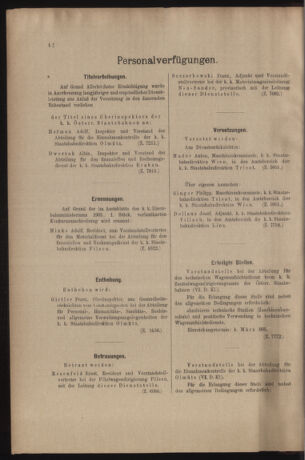 Verordnungs- und Anzeige-Blatt der k.k. General-Direction der österr. Staatsbahnen 19050225 Seite: 6