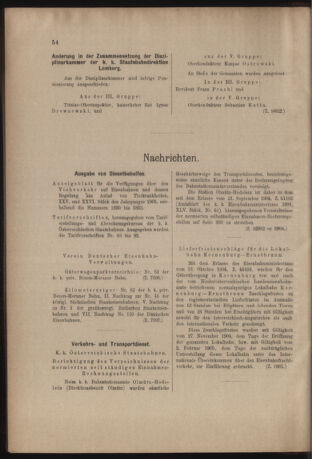 Verordnungs- und Anzeige-Blatt der k.k. General-Direction der österr. Staatsbahnen 19050304 Seite: 6