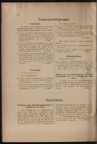 Verordnungs- und Anzeige-Blatt der k.k. General-Direction der österr. Staatsbahnen 19050324 Seite: 2