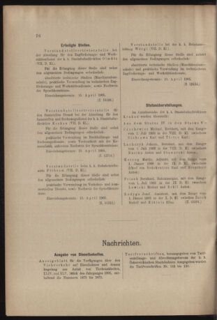 Verordnungs- und Anzeige-Blatt der k.k. General-Direction der österr. Staatsbahnen 19050408 Seite: 2