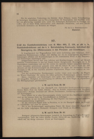 Verordnungs- und Anzeige-Blatt der k.k. General-Direction der österr. Staatsbahnen 19050415 Seite: 2