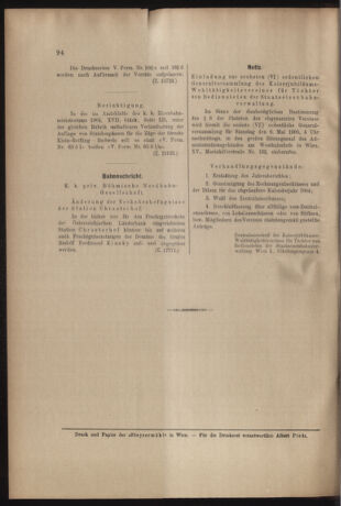 Verordnungs- und Anzeige-Blatt der k.k. General-Direction der österr. Staatsbahnen 19050422 Seite: 6