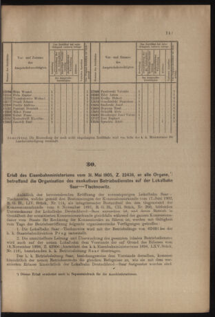 Verordnungs- und Anzeige-Blatt der k.k. General-Direction der österr. Staatsbahnen 19050610 Seite: 3