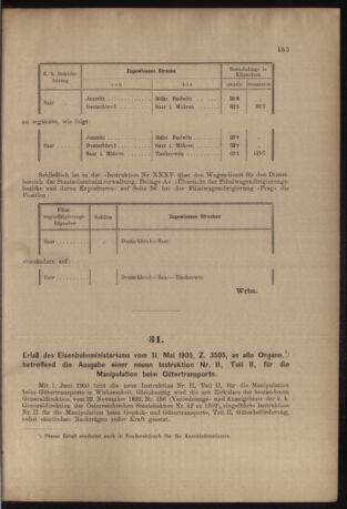 Verordnungs- und Anzeige-Blatt der k.k. General-Direction der österr. Staatsbahnen 19050610 Seite: 7