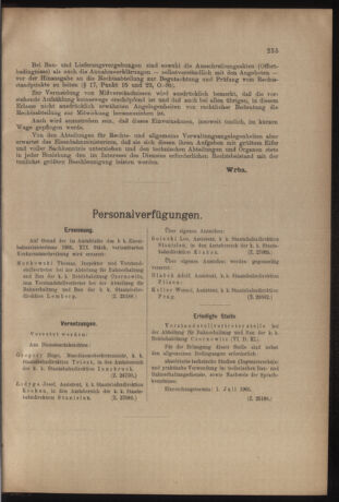 Verordnungs- und Anzeige-Blatt der k.k. General-Direction der österr. Staatsbahnen 19050624 Seite: 25