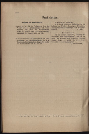 Verordnungs- und Anzeige-Blatt der k.k. General-Direction der österr. Staatsbahnen 19050624 Seite: 26