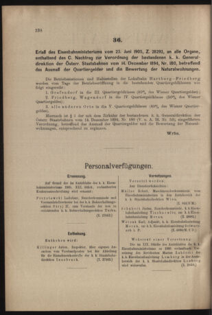 Verordnungs- und Anzeige-Blatt der k.k. General-Direction der österr. Staatsbahnen 19050701 Seite: 2