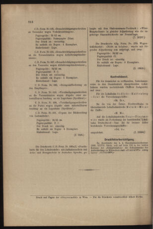 Verordnungs- und Anzeige-Blatt der k.k. General-Direction der österr. Staatsbahnen 19050701 Seite: 8