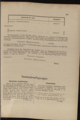 Verordnungs- und Anzeige-Blatt der k.k. General-Direction der österr. Staatsbahnen 19050722 Seite: 5