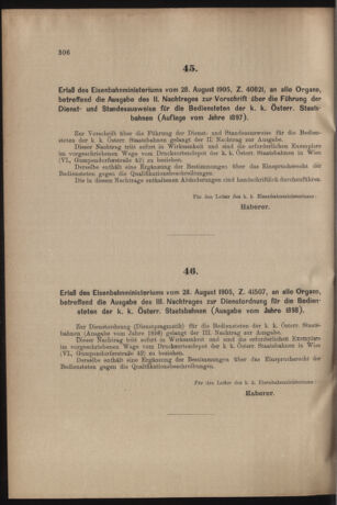 Verordnungs- und Anzeige-Blatt der k.k. General-Direction der österr. Staatsbahnen 19050909 Seite: 2