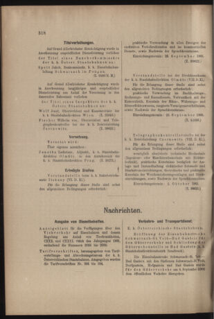 Verordnungs- und Anzeige-Blatt der k.k. General-Direction der österr. Staatsbahnen 19050916 Seite: 2