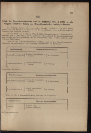 Verordnungs- und Anzeige-Blatt der k.k. General-Direction der österr. Staatsbahnen 19050923 Seite: 3