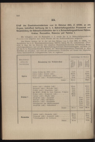 Verordnungs- und Anzeige-Blatt der k.k. General-Direction der österr. Staatsbahnen 19051014 Seite: 2