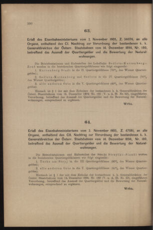 Verordnungs- und Anzeige-Blatt der k.k. General-Direction der österr. Staatsbahnen 19051111 Seite: 6