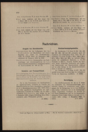 Verordnungs- und Anzeige-Blatt der k.k. General-Direction der österr. Staatsbahnen 19051117 Seite: 4