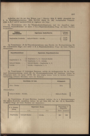 Verordnungs- und Anzeige-Blatt der k.k. General-Direction der österr. Staatsbahnen 19051121 Seite: 5