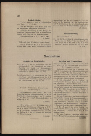 Verordnungs- und Anzeige-Blatt der k.k. General-Direction der österr. Staatsbahnen 19051202 Seite: 6