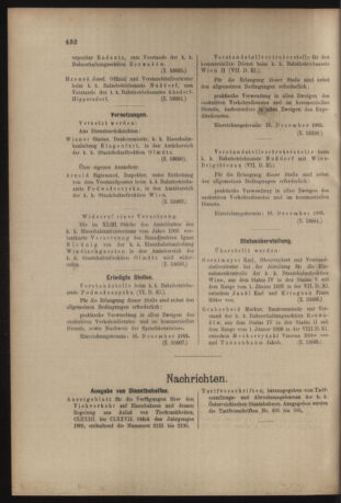 Verordnungs- und Anzeige-Blatt der k.k. General-Direction der österr. Staatsbahnen 19051209 Seite: 8