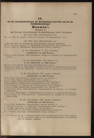 Verordnungs- und Anzeige-Blatt der k.k. General-Direction der österr. Staatsbahnen 19051223 Seite: 11