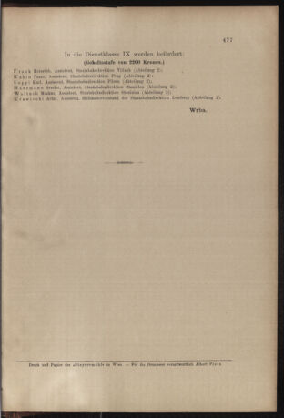 Verordnungs- und Anzeige-Blatt der k.k. General-Direction der österr. Staatsbahnen 19051223 Seite: 29