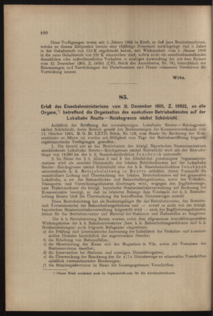 Verordnungs- und Anzeige-Blatt der k.k. General-Direction der österr. Staatsbahnen 19051230 Seite: 2