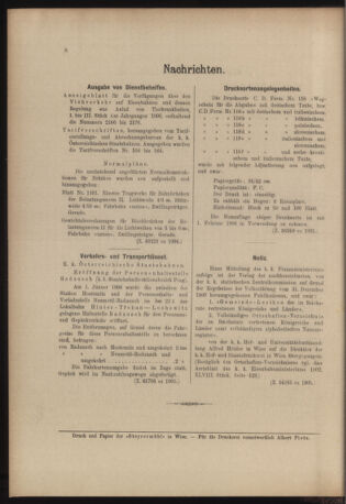 Verordnungs- und Anzeige-Blatt der k.k. General-Direction der österr. Staatsbahnen 19060113 Seite: 4