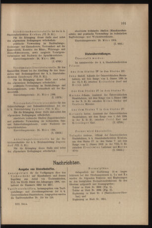 Verordnungs- und Anzeige-Blatt der k.k. General-Direction der österr. Staatsbahnen 19060317 Seite: 17