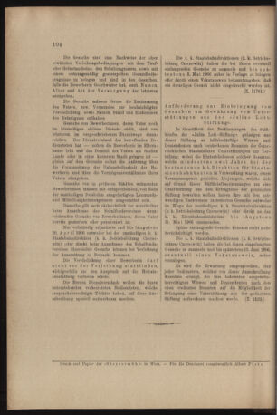 Verordnungs- und Anzeige-Blatt der k.k. General-Direction der österr. Staatsbahnen 19060317 Seite: 20