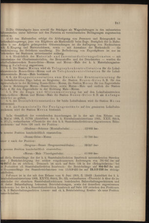 Verordnungs- und Anzeige-Blatt der k.k. General-Direction der österr. Staatsbahnen 19060628 Seite: 27