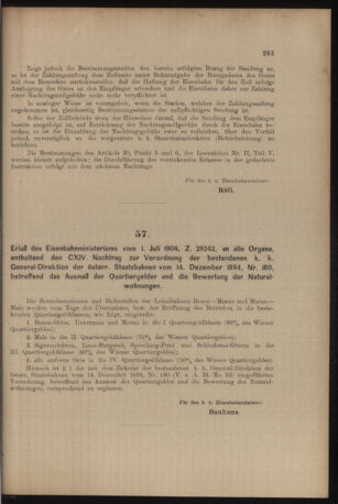 Verordnungs- und Anzeige-Blatt der k.k. General-Direction der österr. Staatsbahnen 19060714 Seite: 7